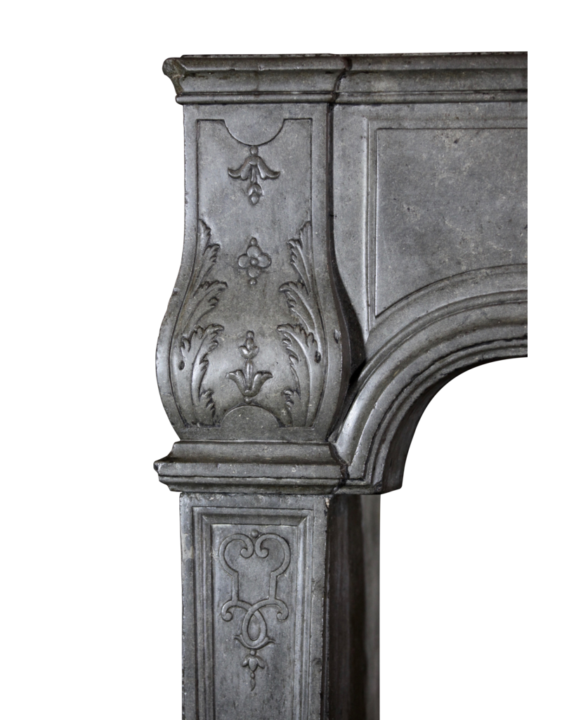 Delicate French Antique Fireplace Mantle