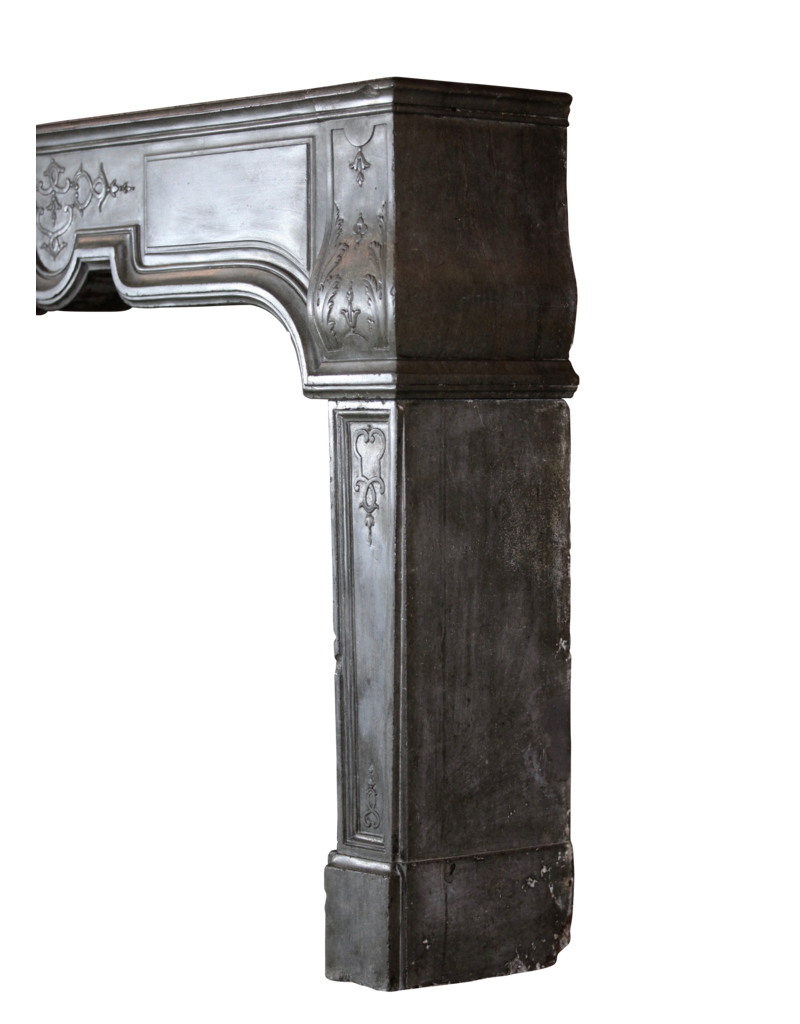 Delicate French Antique Fireplace Mantle