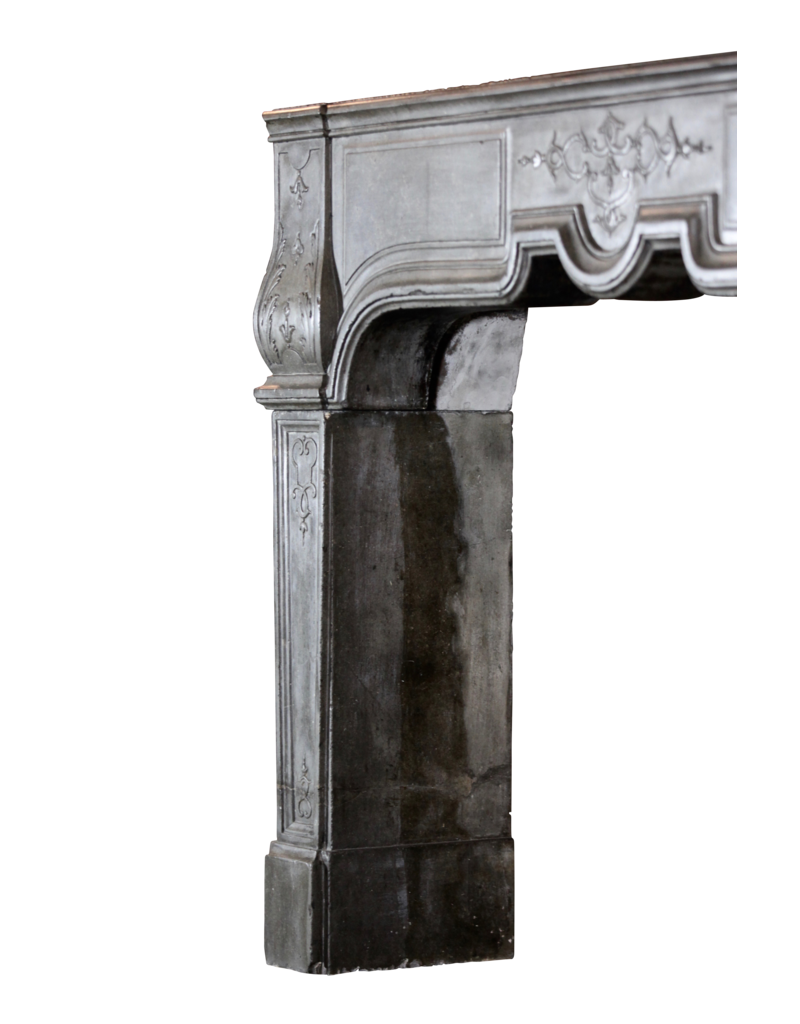 Delicate French Antique Fireplace Mantle