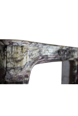 Maison Leon Van den Bogaert Parisian Monumental Antique Fireplace Surround In Brêche Violet Marble