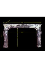 Parisian Monumental Antique Fireplace Surround In Brêche Violet Marble