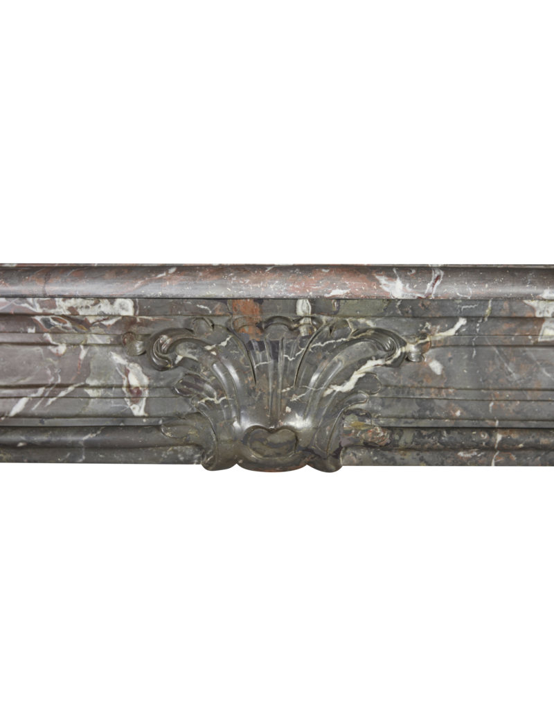 Pure 18Th Century Belgian Marble Antique Fireplace Surround