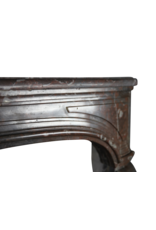 Pure 18Th Century Belgian Marble Antique Fireplace Surround