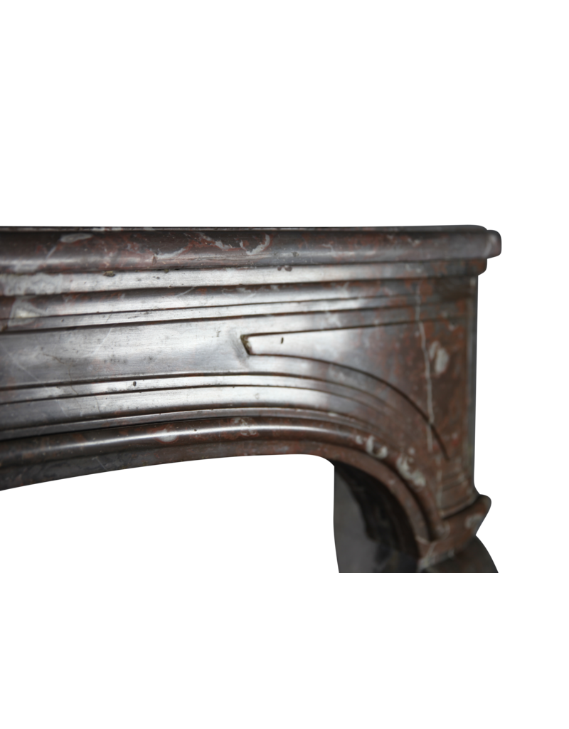 Pure 18Th Century Belgian Marble Antique Fireplace Surround