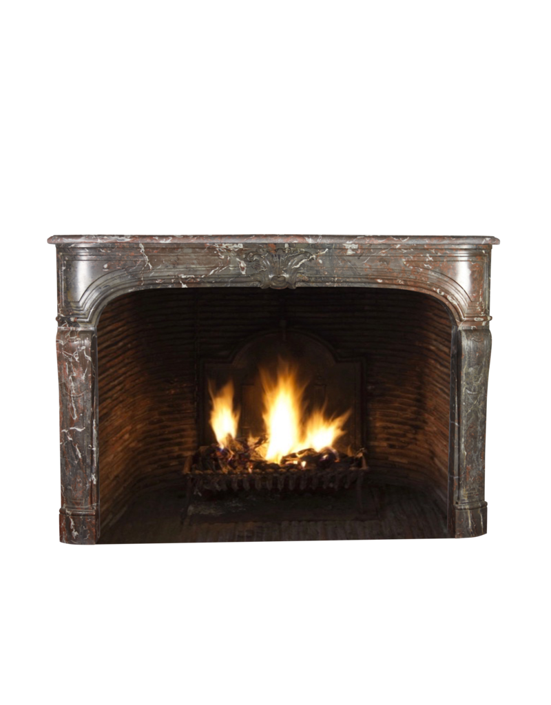 Pure 18Th Century Belgian Marble Antique Fireplace Surround