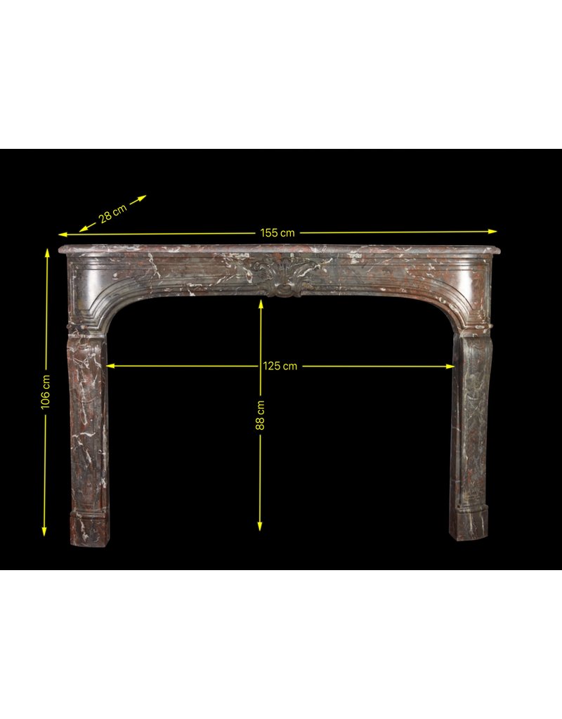 Cheminée Antique En Marbre Belge Pur 18Ème Siècle
