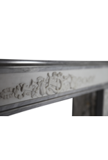 Chimenea Neoclásica Francesa – Mármol Bleu Turquin & Statuario