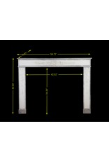 Chimenea Neoclásica Francesa – Mármol Bleu Turquin & Statuario