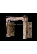 Created By Nature Hard Stone 18Th Century Period Vintage Fireplace Surround