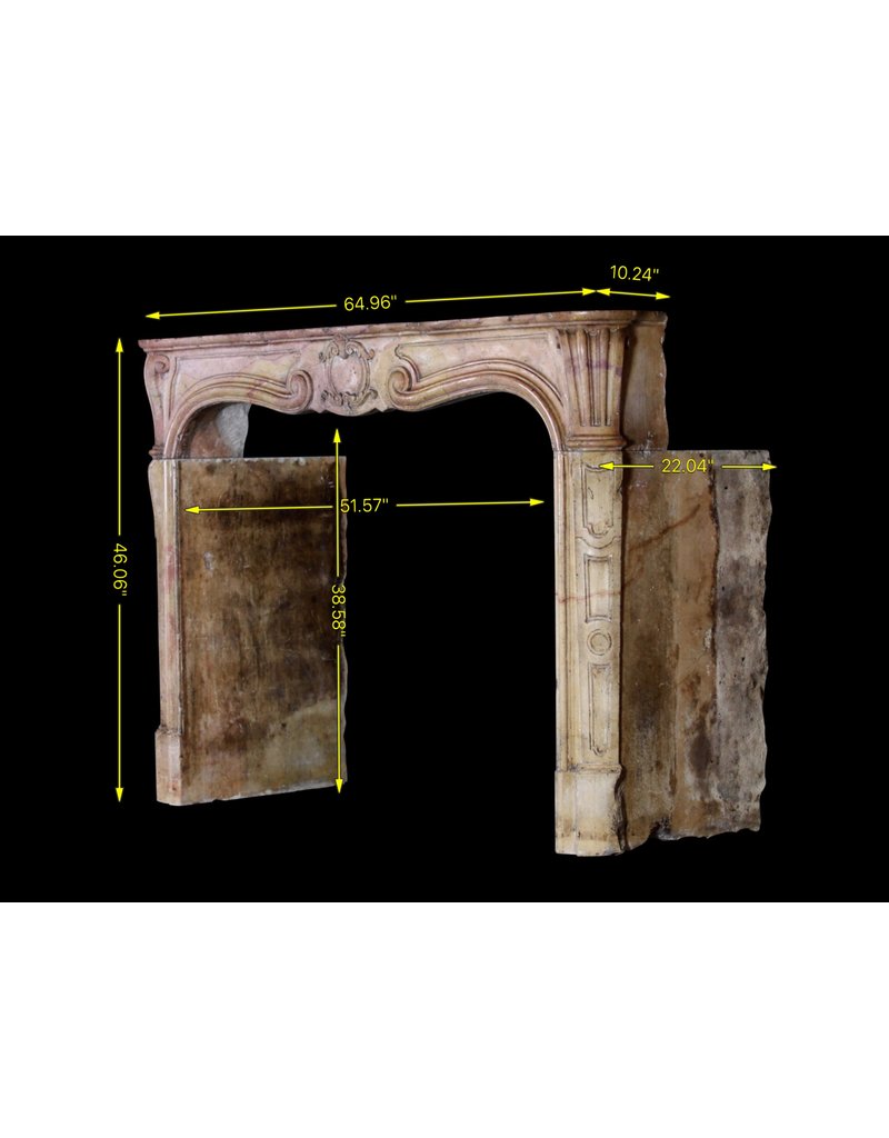 Created By Nature Hard Stone 18Th Century Period Vintage Fireplace Surround