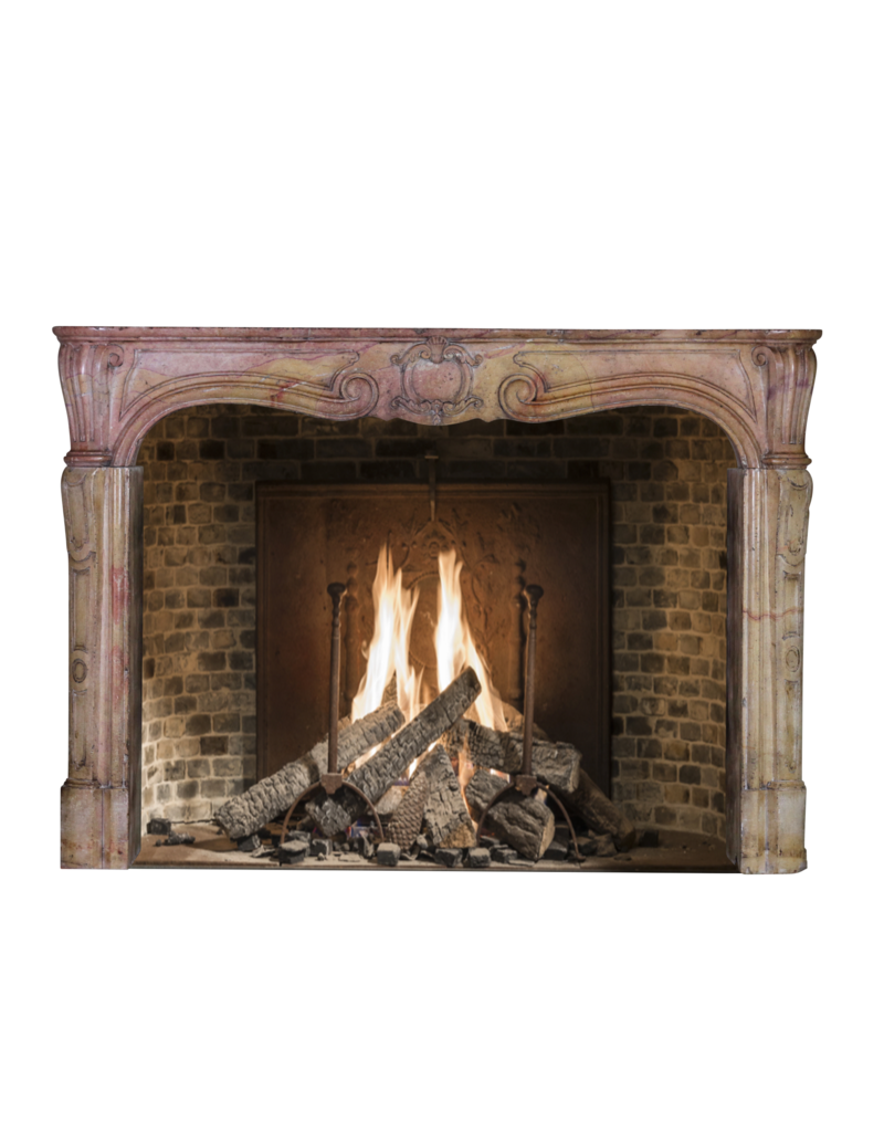 Created By Nature Hard Stone 18Th Century Period Vintage Fireplace Surround