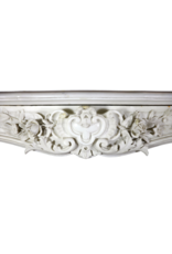 White Statuary Marble Belle Epoque Period Antique Fireplace Surround