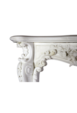 Maison Leon Van den Bogaert Weiß Statuarisch Marmor Belle Epoque Antike Kamin Maske