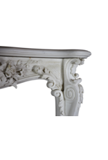 Maison Leon Van den Bogaert Blanco Estatuas De Mármol Belle Epoque Período Antiguo Chimenea