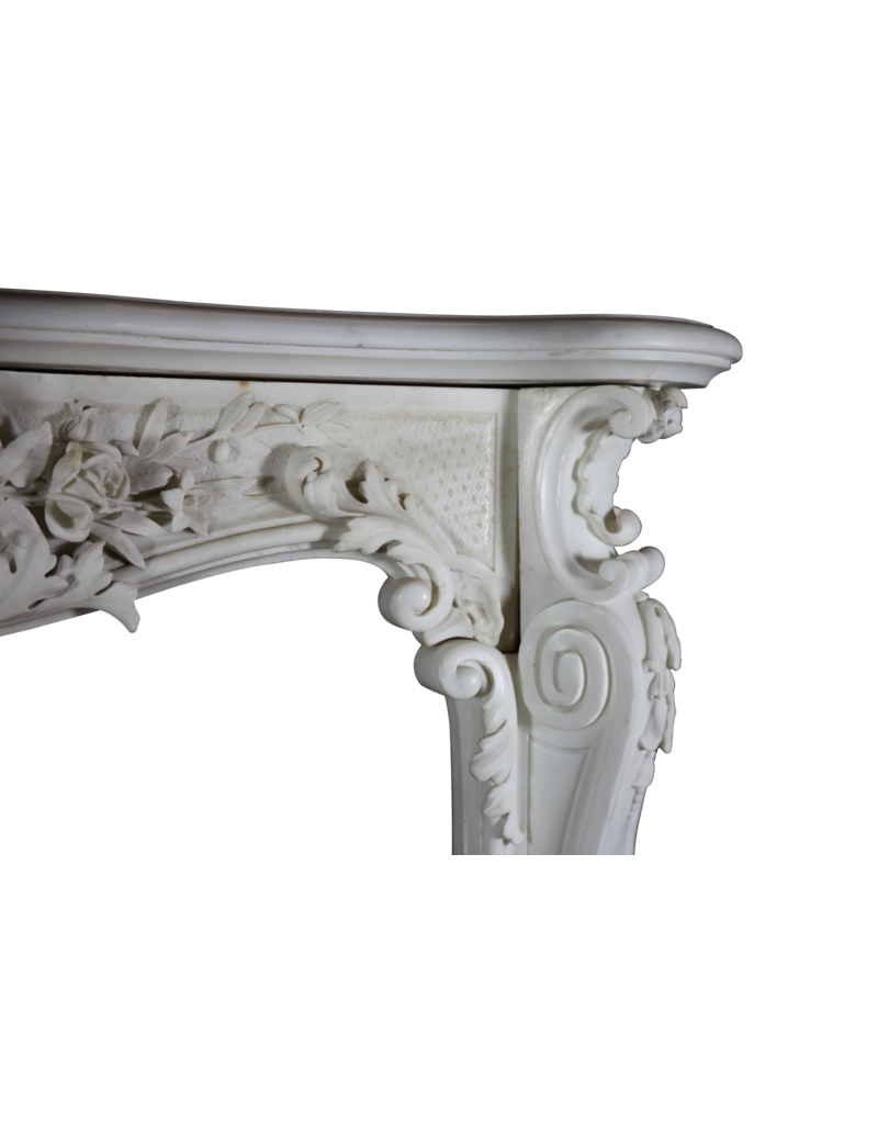 Maison Leon Van den Bogaert Blanco Estatuas De Mármol Belle Epoque Período Antiguo Chimenea