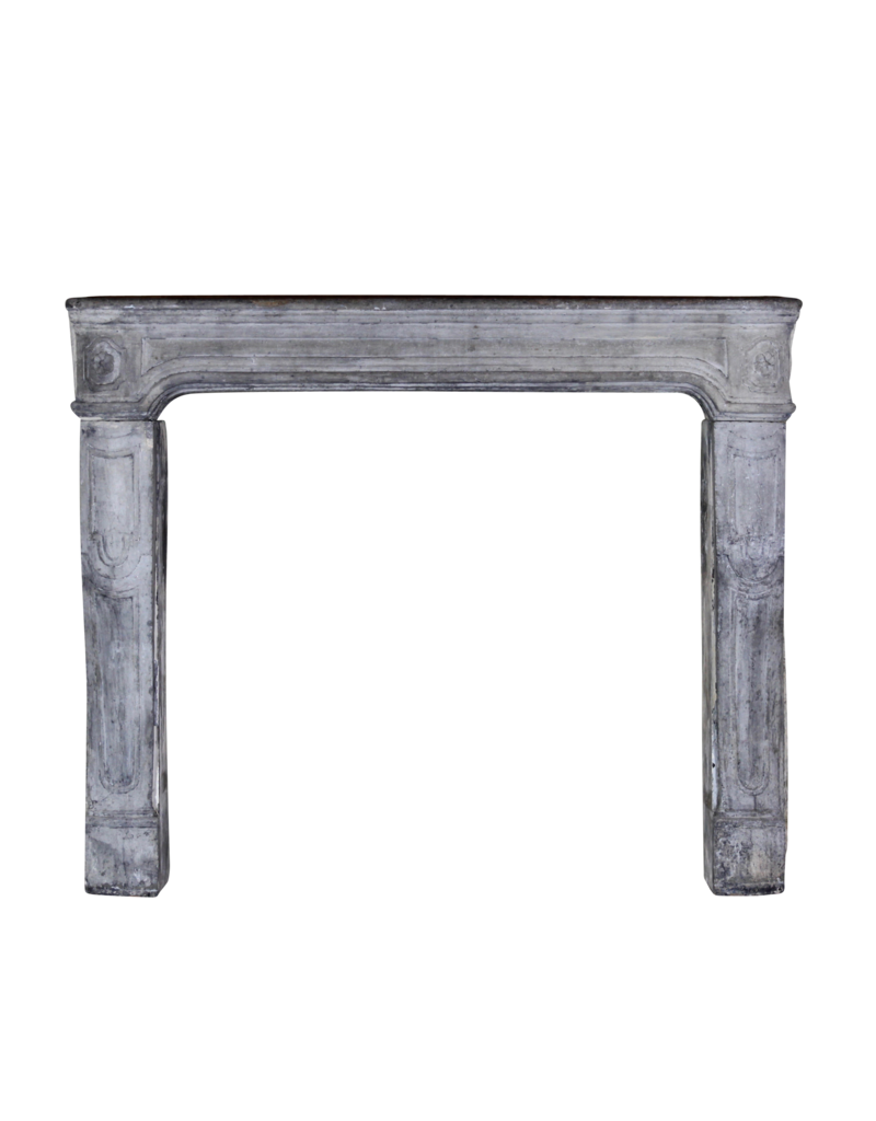 17Th Century French Country Limestone Fireplace Surround