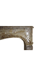 Maison Leon Van den Bogaert Markante originale antike Kaminumrandung aus Marmor aus der Régence-Zeit