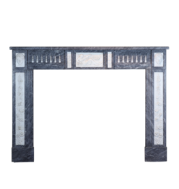 Maison Leon Van den Bogaert 18Th Century Bicolor Belgian Marble Fireplace Surround