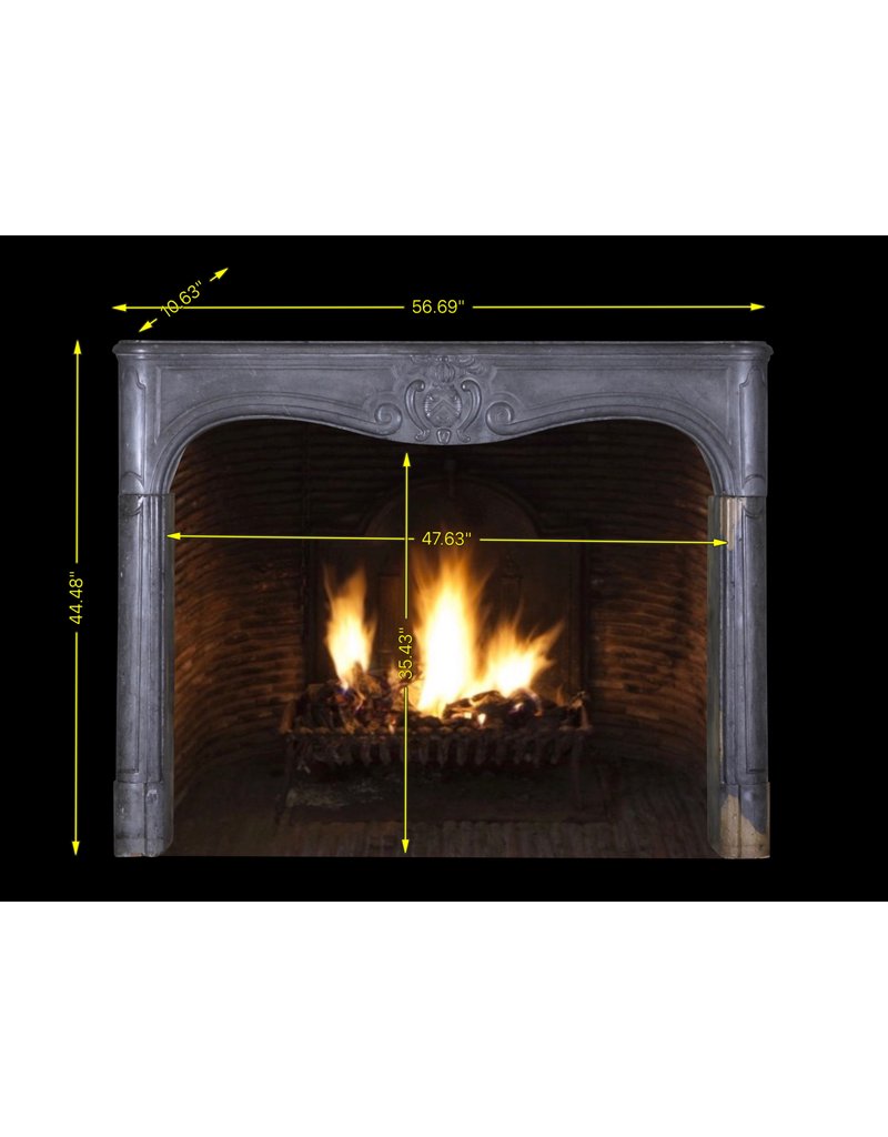 17Th Century Delicate French Chique Vintage Fireplace Surround