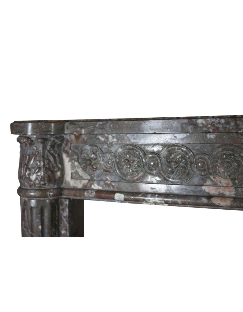 18Th Century Chique French Marble Fireplace Surround