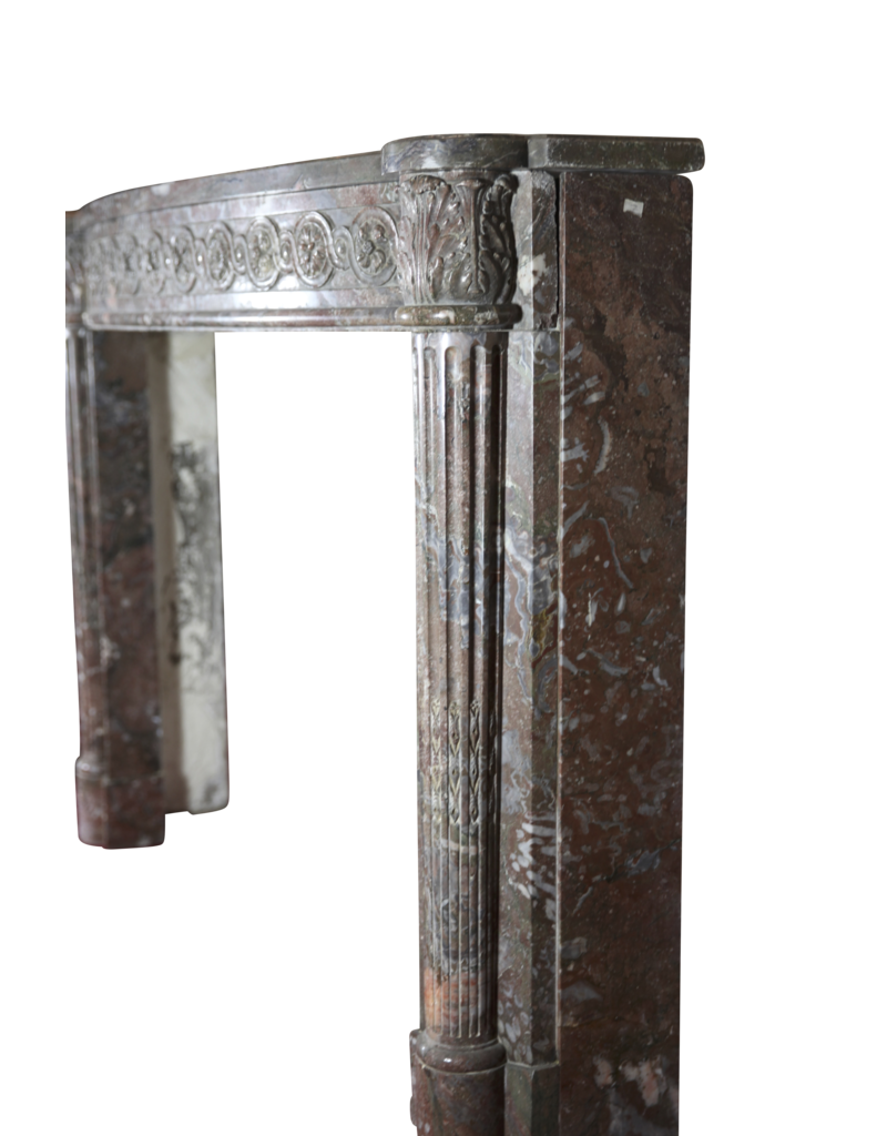 Maison Leon Van den Bogaert 18th Century Chic French Marble Fireplace Surround