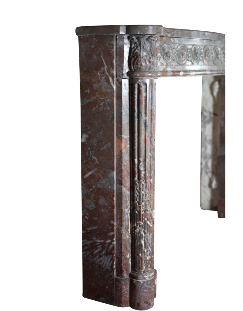 Maison Leon Van den Bogaert 18th Century Chic French Marble Fireplace Surround