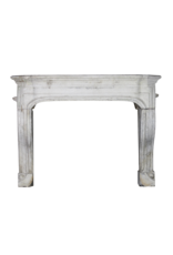 French Style 18Th Century Limestone Antique Fireplace Surround