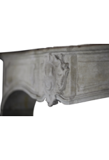 17Th Century Delicate French Country Limestone Fireplace Surround