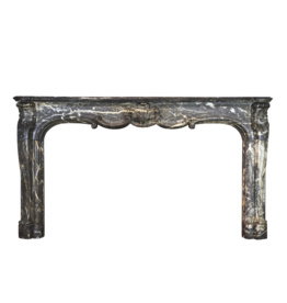 Maison Leon Van den Bogaert Wide Belgian Classic Fireplace Surround In Belgian Grey Marble