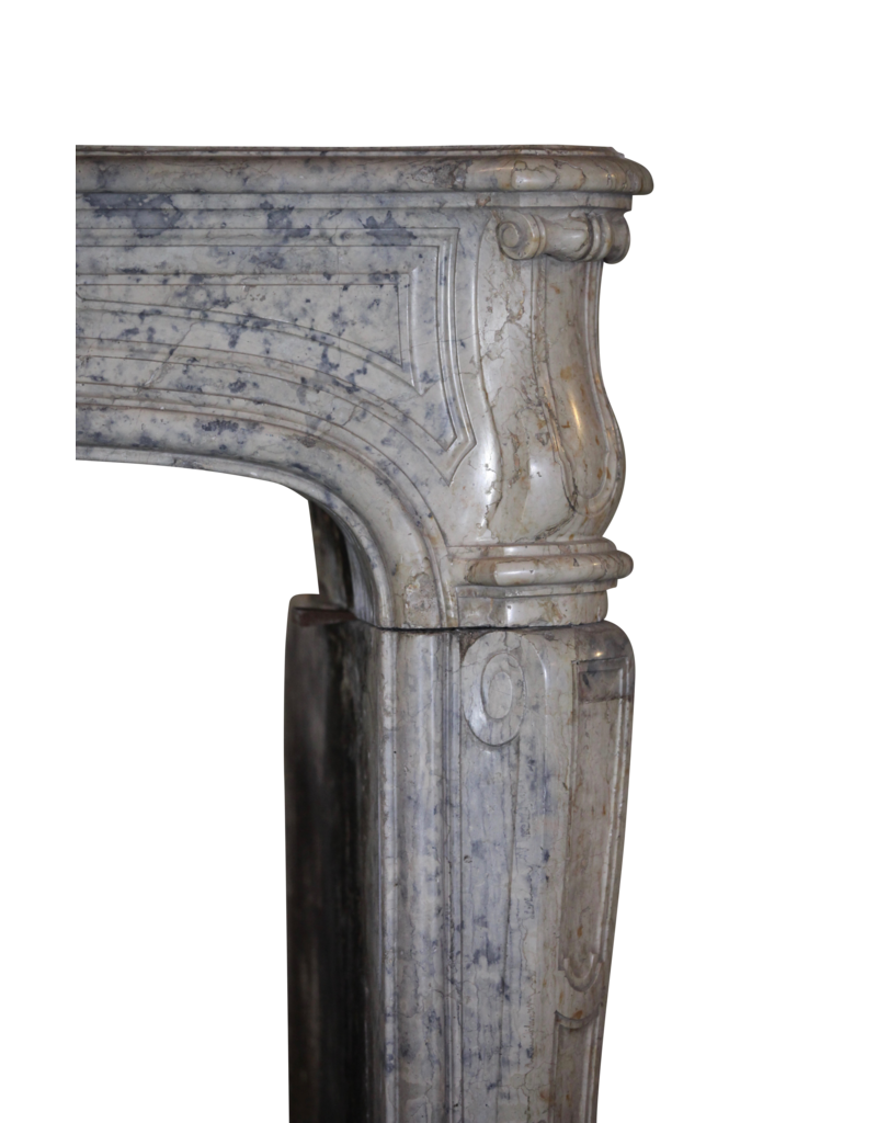 Strong 17Th Century French Bicolor Timeless Fireplace Mantle