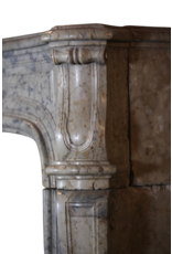 Strong 17Th Century French Bicolor Timeless Fireplace Mantle
