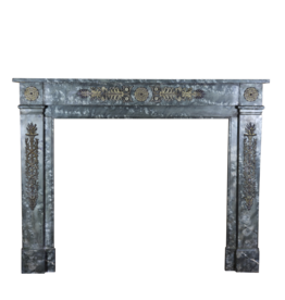 Green Marble Classic Antique French Fireplace Surround