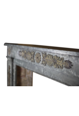 Maison Leon Van den Bogaert Green Marble Classic Antique French Fireplace Mantle