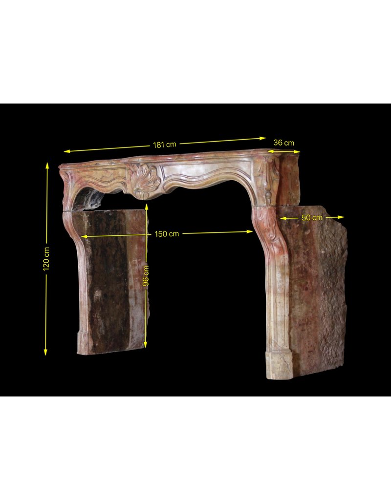 Cheminée Spéciale Multicolore D'époque Régence