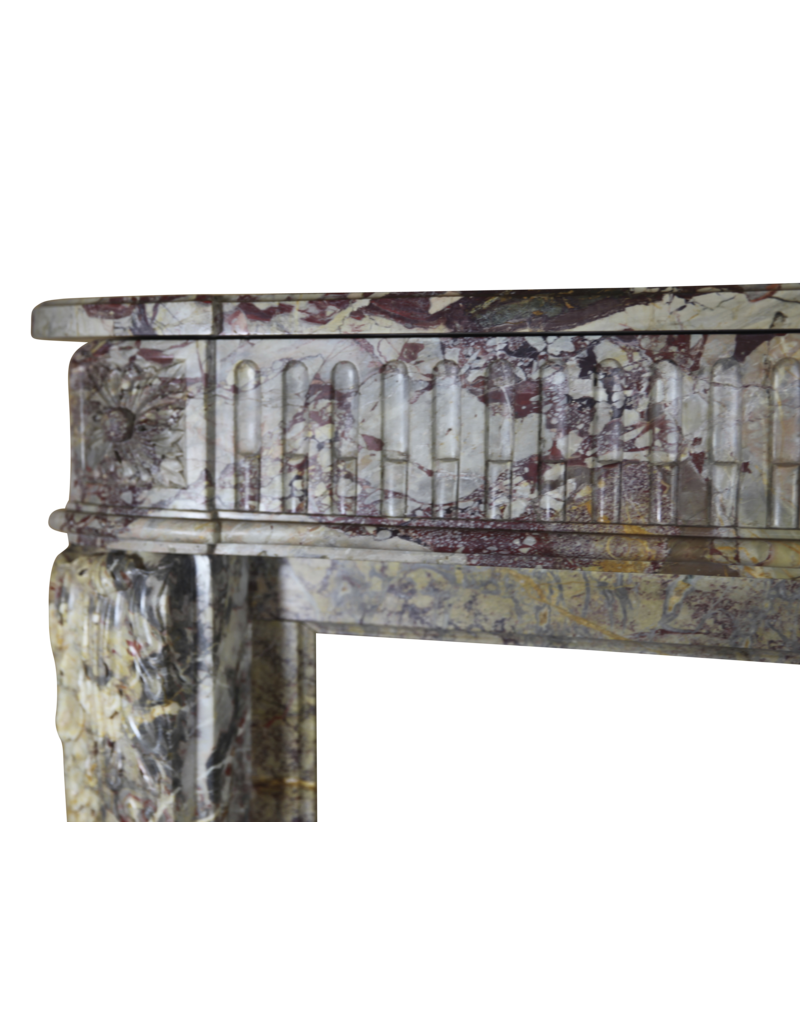 18Th Century Chique French Antique Fireplace Mantle