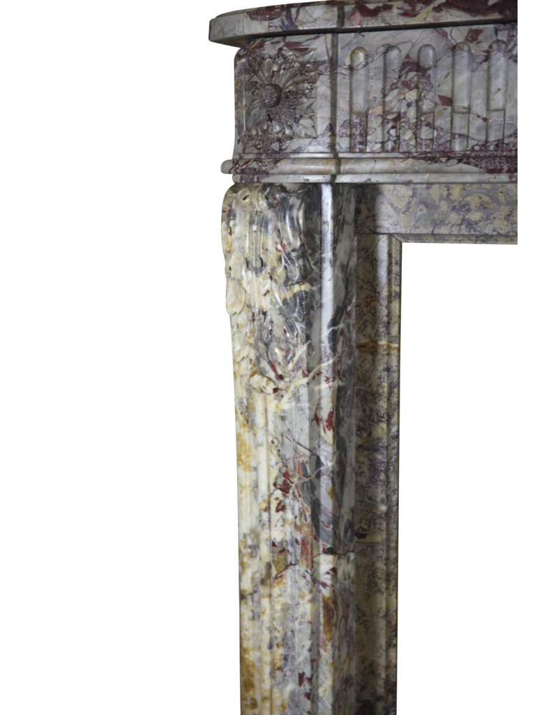 Maison Leon Van den Bogaert 18th Century Chic French Antique Fireplace Mantle
