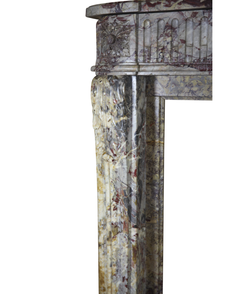 Maison Leon Van den Bogaert 18Th Century Chique French Antique Fireplace Mantle