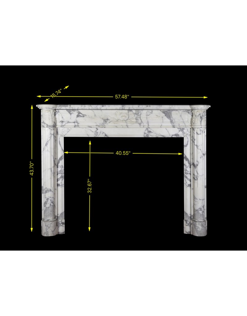 18Th Century Fine French Fireplace Surround In Marble