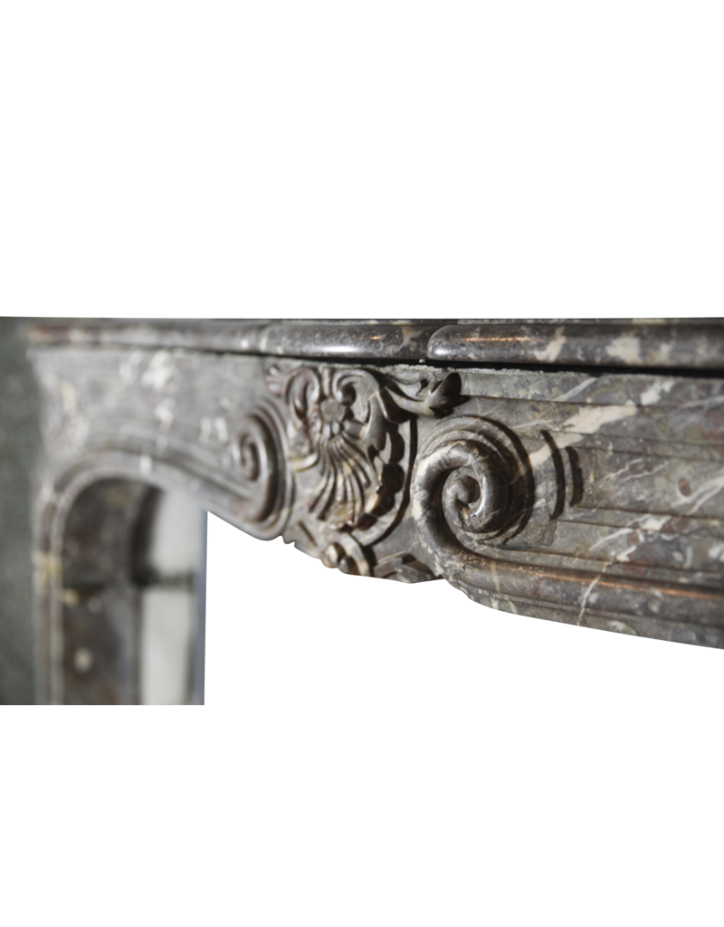 18Th Century Classic Belgian Antique Fireplace Mantel