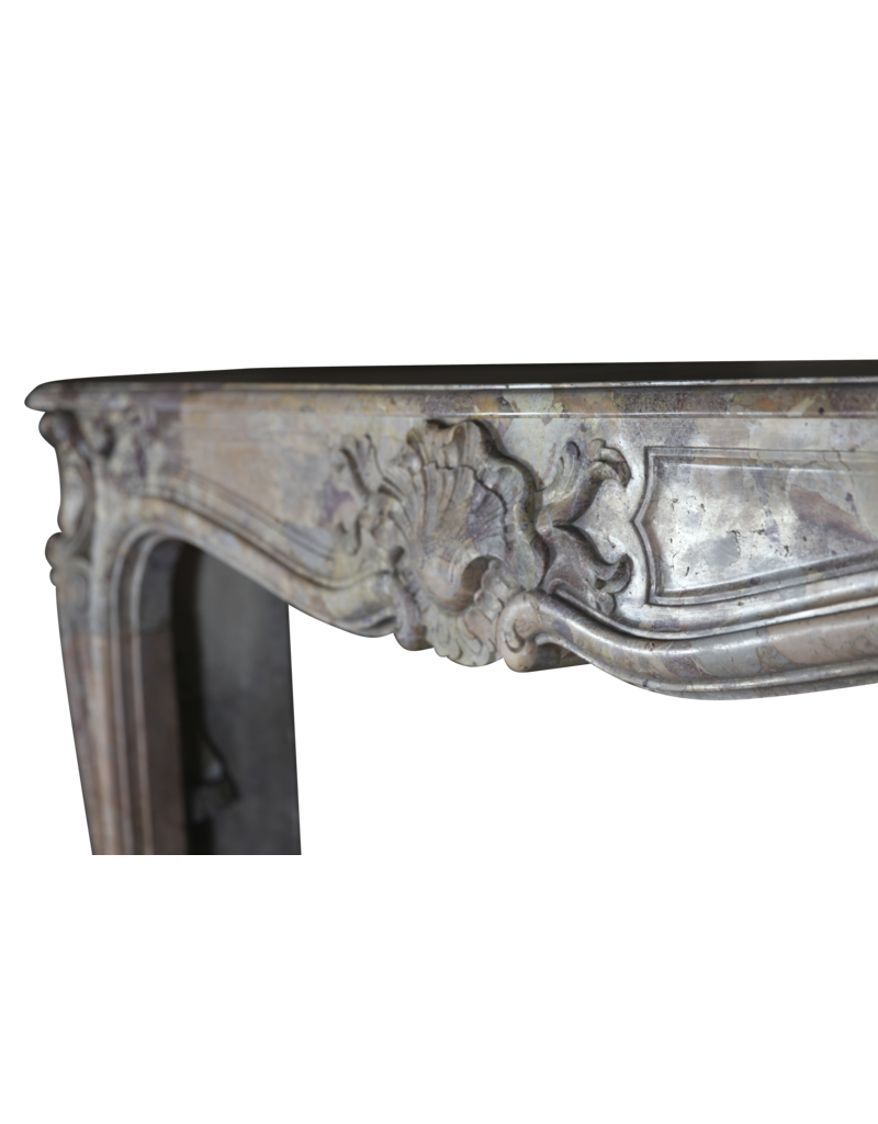 Maison Leon Van den Bogaert Grande Cheminée en marbre Saracolin Royal