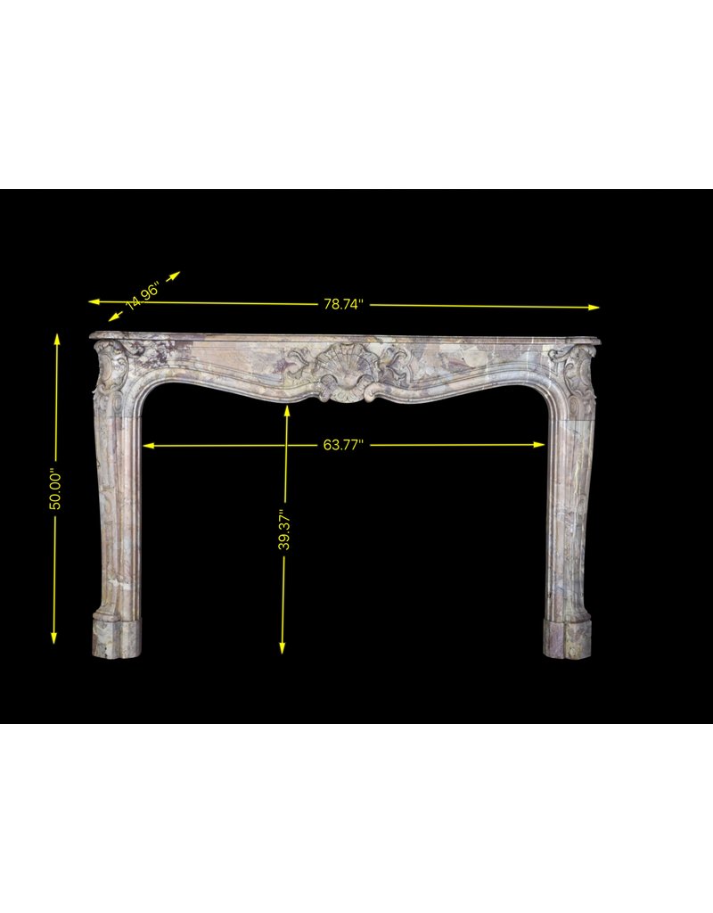 Royal Saracolin Marble Fireplace Surround