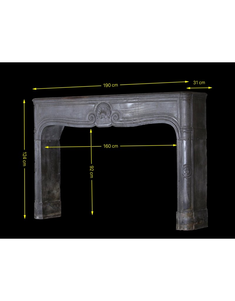 Cheminée Antique Française Massive Du 18Ème Siècle