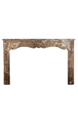 Wide Belgian Marble Classic Fireplace Surround