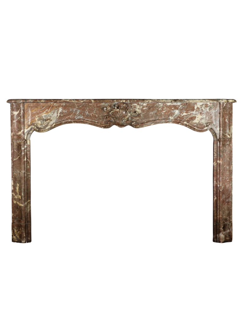 Wide Belgian Marble Classic Fireplace Surround