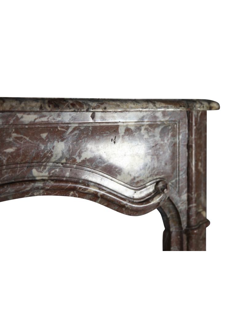 Wide Belgian Marble Classic Fireplace Surround