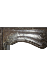 Maison Leon Van den Bogaert Grande cheminée classique en marbre brun de Belgique