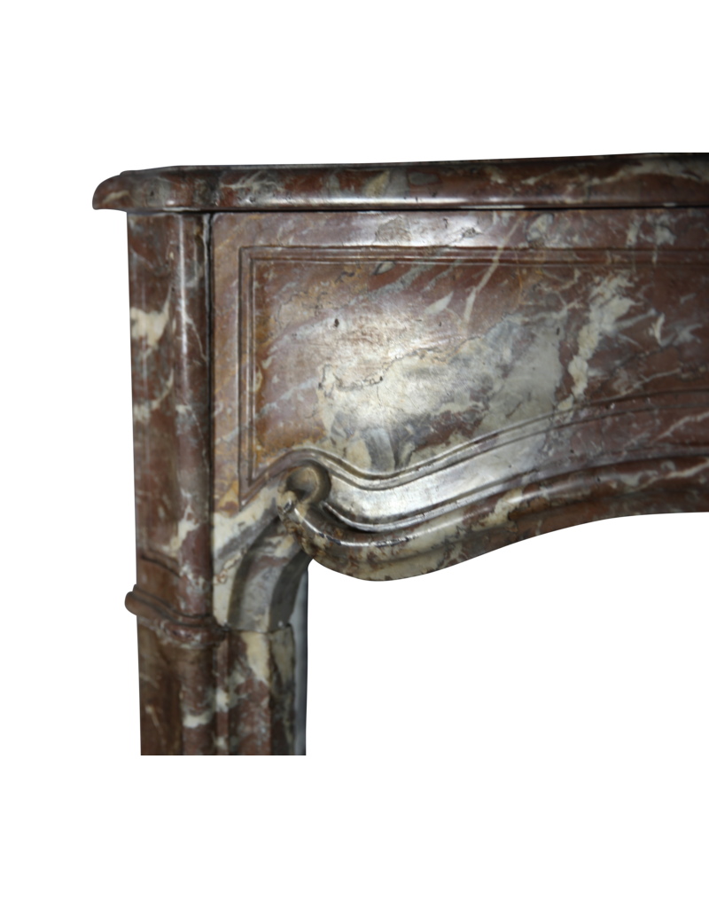 Wide Belgian Marble Classic Fireplace Surround