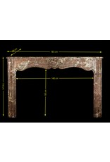 Wide Belgian Marble Classic Fireplace Surround