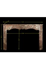 Wide Belgian Marble Classic Fireplace Surround