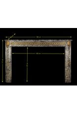 Maison Leon Van den Bogaert 18Th Century Chique French Antique Fireplace Surround In Grey St-Anna Marble